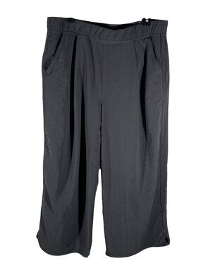 Title nine slaycation gray textured stripe Cropped Lightweight Pants XL Elastic